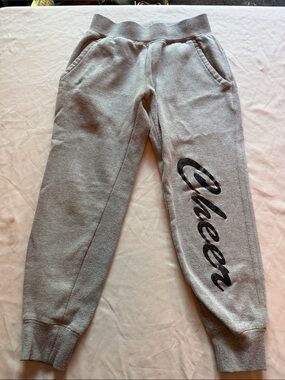Holloway Heather Gray Kids Sweatpants with Black Script Logo